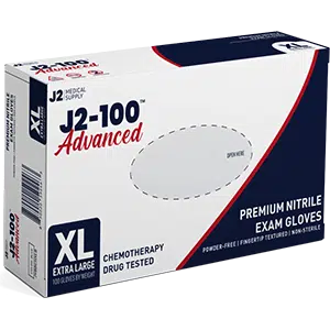 J2-100 Advanced Nitrile Examination Gloves (Chemo Rated) | J2