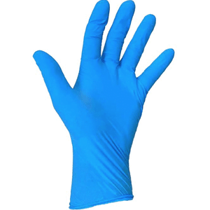 blue Vinyl Examination gloves
